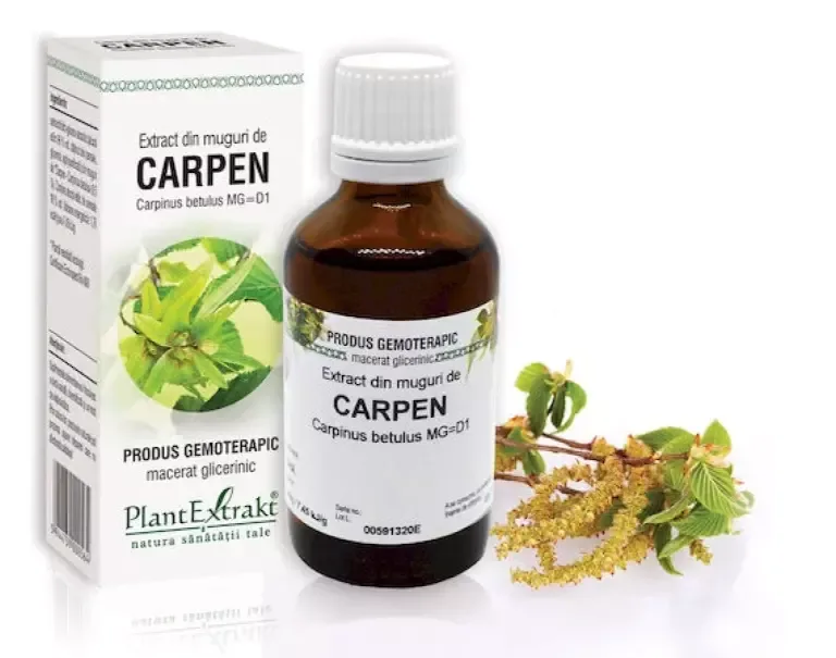 Extract de carpen hidro-glicero-alcoolic X 50ml fl.  Plantextrakt — preț și oferte