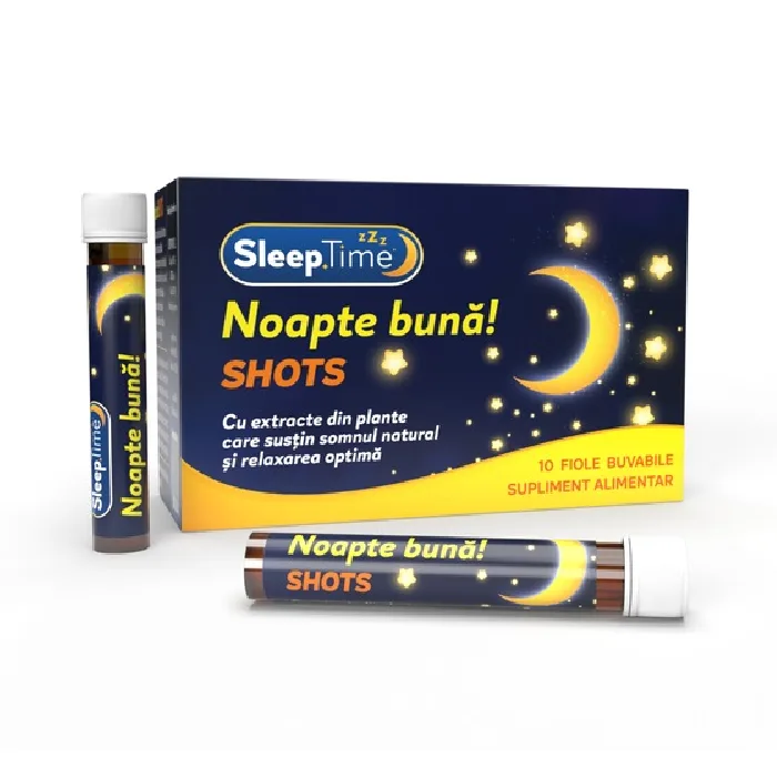Sleeptime Noapte buna Shots, 10 fiole buvabile, Justin Pharma — preț și oferte