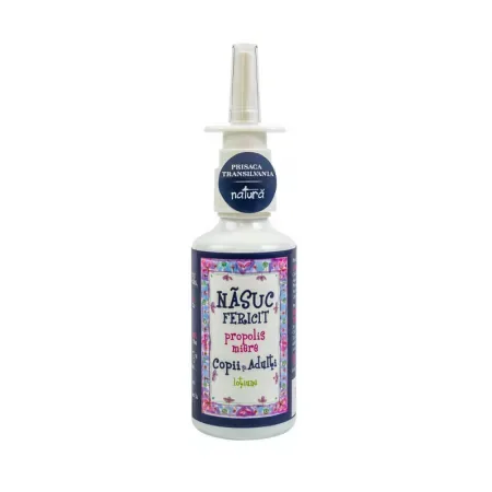 Nasuc fericit spray cu propolis si miere pentru copii si adulti X 20 ml PRISACA TRANSILVANIA — preț și oferte