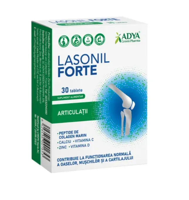 Lasonil Forte 30 tablete Adya GreenPharma — preț și oferte