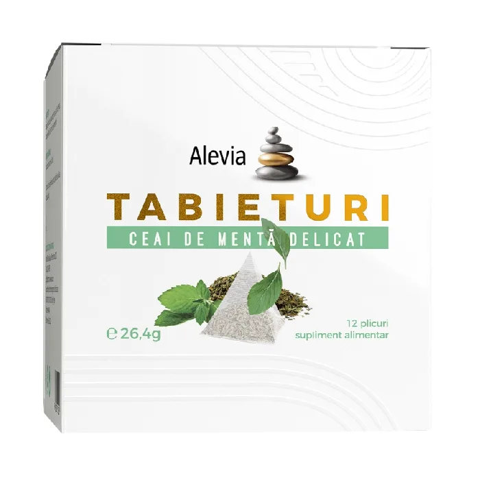 Ceai de menta delicat Tabieturi, 12 plicuri, Alevia — preț și oferte