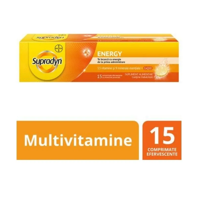 Supradyn Energy, 15 comprimate, Bayer — preț și oferte