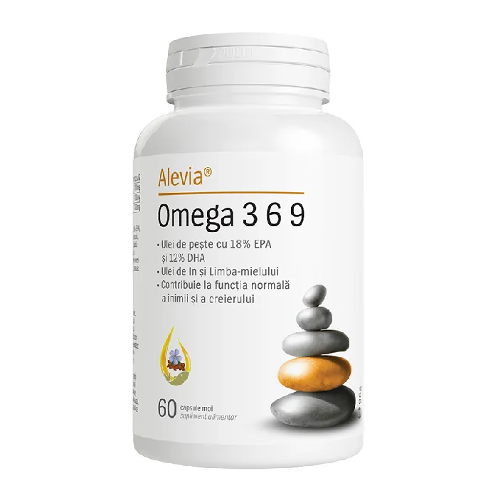 Omega 3 6 9, 60 capsule, Alevia — preț și oferte