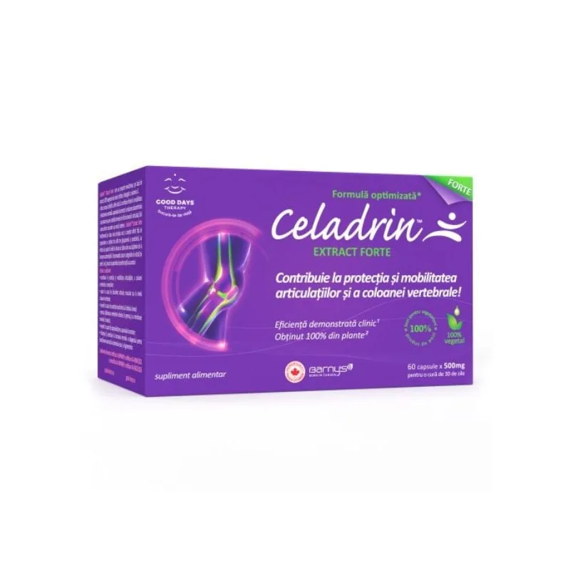 Celadrin Extract Forte, 500 mg, 60 capsule, Good Days Therapy — preț și oferte