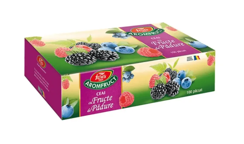 Fares ceai fructe de padure 100 plicuri — preț și oferte