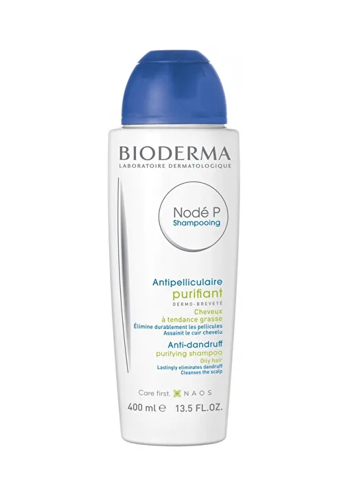Bioderma NODE P sampon purifiant pentru par gras cu matreata 400 ml — preț și oferte
