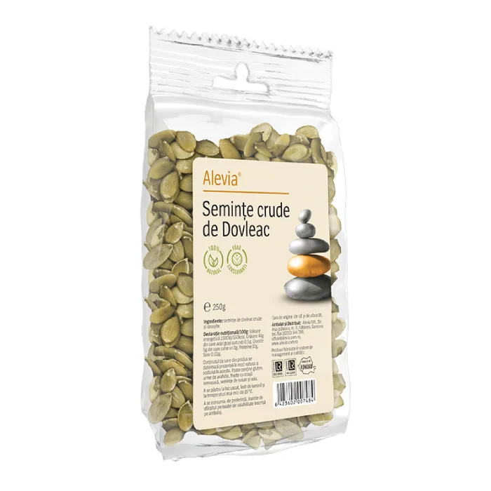 Seminte crude de dovleac, 250 g, Alevia — preț și oferte