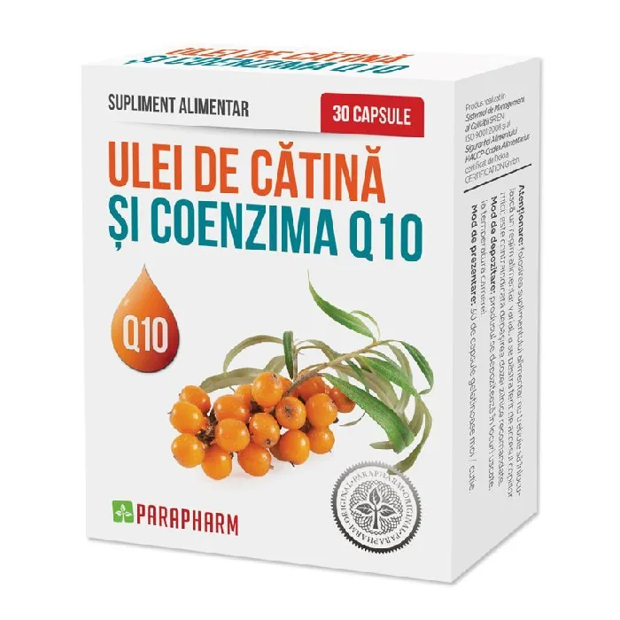 Ulei de catina si coenzima Q10, 30 capsule, Parapharm — preț și oferte