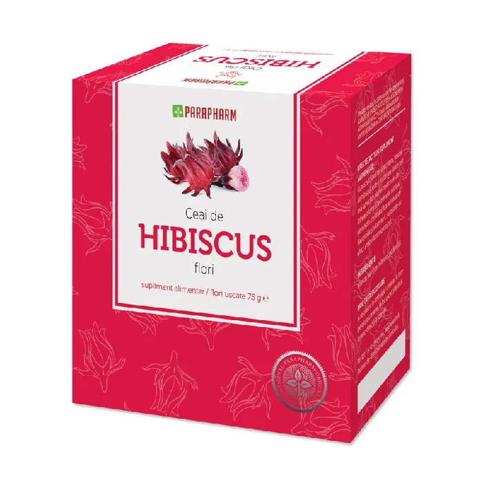 Ceai de hibiscus flori, 75g, Parapharm — preț și oferte