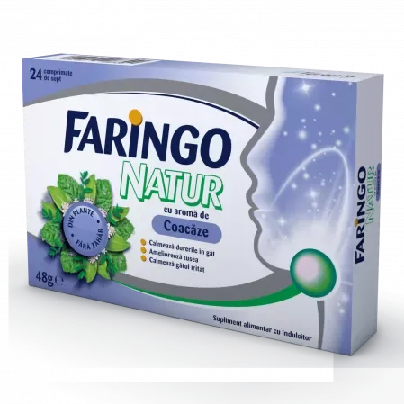 Faringo natur aroma de coacaze X 24 compr. supt Terapia — preț și oferte