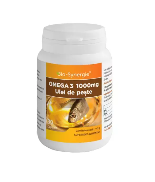 Ulei de peste Omega 3 1000 mg 30 capsule Bio-Synergie — preț și oferte