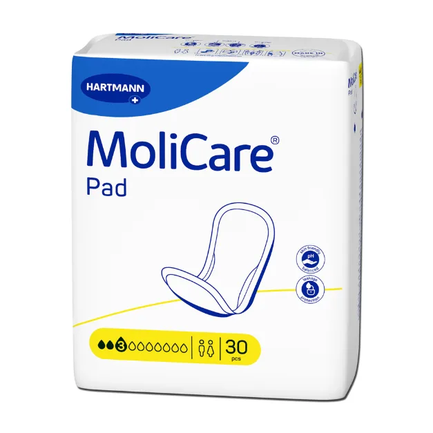 Tampoane absorbante incontinenta 3 picaturi, MoliCare Pad, 30 bucati, HartMann — preț și oferte