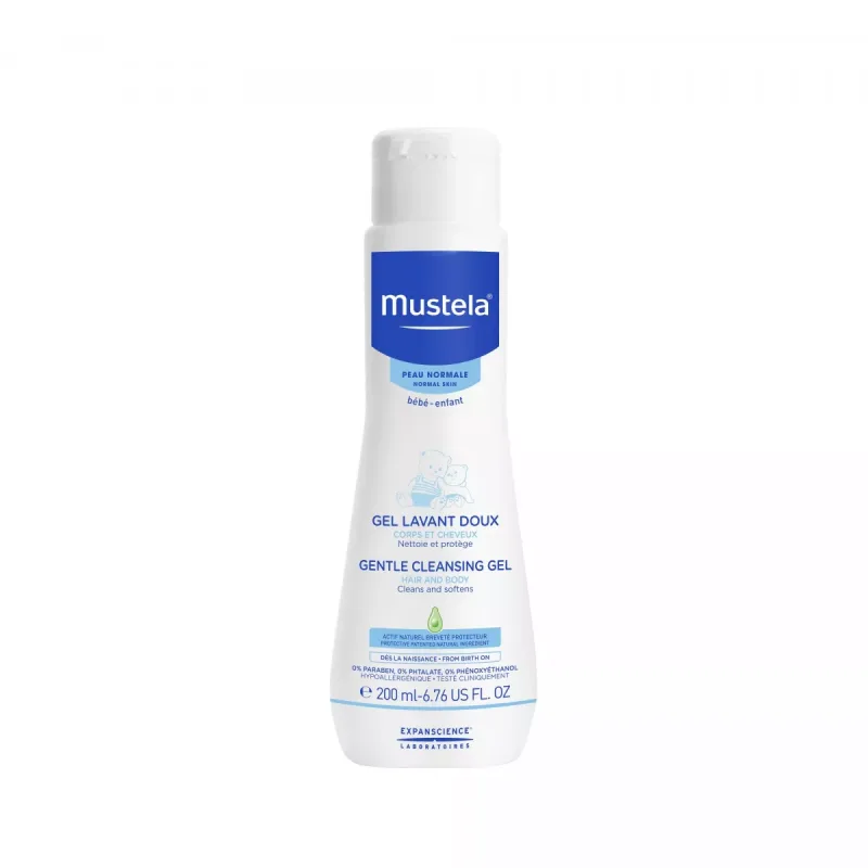 Mustela Bebe gel de curatare pentru par si corp  200ml Lab.Expans. — preț și oferte