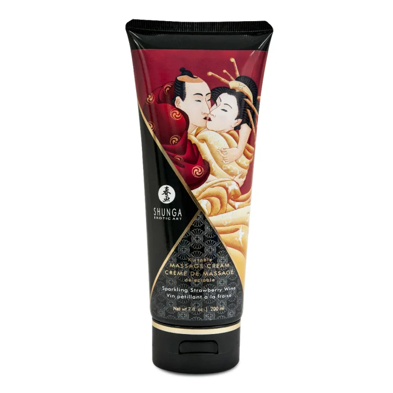 Crema masaj erotic Delectable Strawberry, 200ml, Shunga Erotic Art — preț și oferte