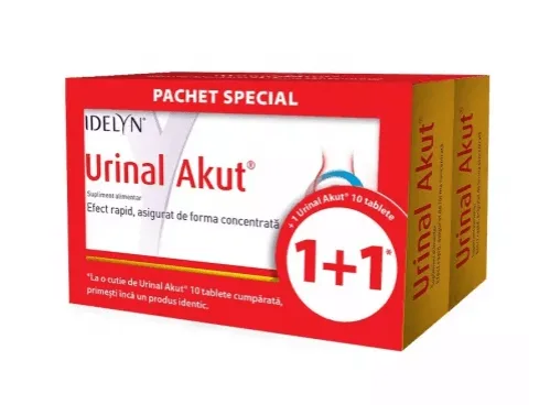 Urinal Akut 10 tablete oferta 1 + 1 Walmark — preț și oferte