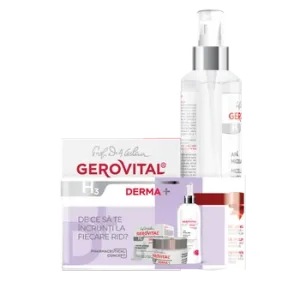Gerovital H3 Derma + pachet  (Crema antirid fermitate 50ml + Apa micelara 150ml)  1 pach. Farmec