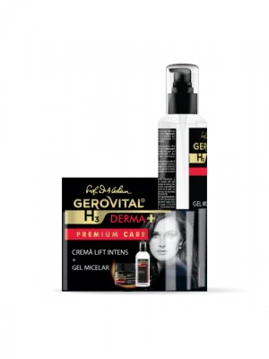 Gerovital H3 Derma + Premium Care 44590 (Crema lift intens 50ml + Gel micelar 150ml cadou)  1 pach. Farmec
