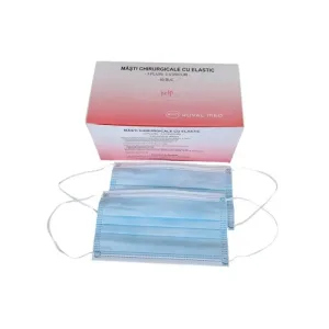 Masca chirurgicala 3 pliuri, 3 straturi, tip iir - help 50 buc