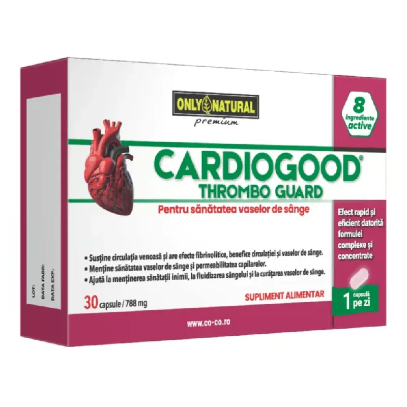 Cardiogood Thrombo guard 30 caps. Co&Co Consumer — preț și oferte