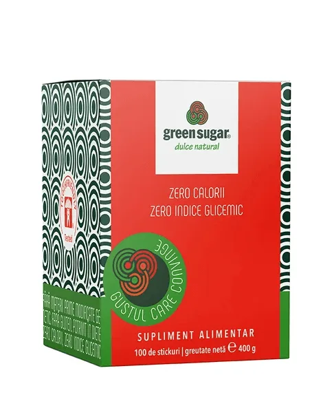 Green sugar x 100 stikuri Laboratoarele Remedia — preț și oferte