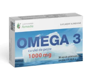 Omega 3 1000mg  30 capsule Laboratoarele Remedia