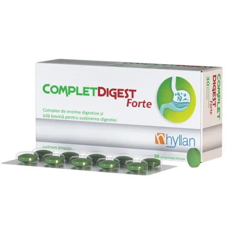 Complet digest forte 30 compr.film. Hyllan Pharma Hylan Pharma — preț și oferte