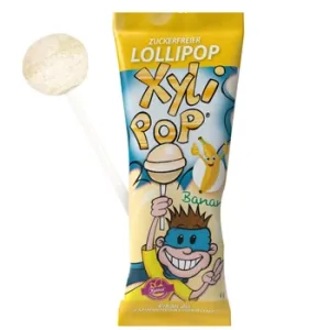 Miradent lollipop xylipop acadea fara zahar cu aroma de banane 3+ ani 6g buc Hager & Werkn