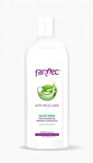 Farmec apa micelara cu aloe vera, provitamina B5, minerale esentiale (6280) X 400ml