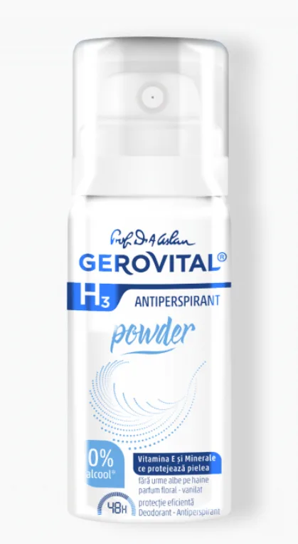 Gerovital deodorant antiperspirant powder spray X 40ML FL. FARMEC — preț și oferte