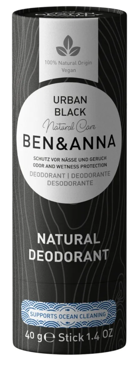 Deodorant natural Urban Black, 40g, Ben&Anna — preț și oferte