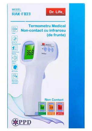 Termometru cu infrarosu non-contact cu infrarosu RAK-FI03 Dr. Life — preț și oferte