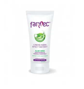 Farmec crema maini efect instant cu aloe vera 100 ml — preț și oferte