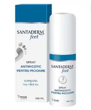 Santaderm 4feet Spray antimicotic pentru picioare 100 ml