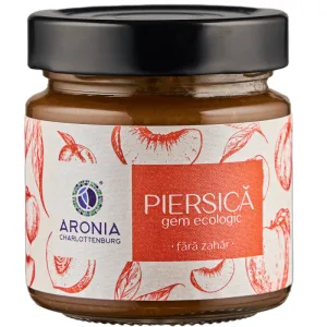 Gem Ecologic de piersici  fara zahar  200 gr. Aronia Charlottenburg