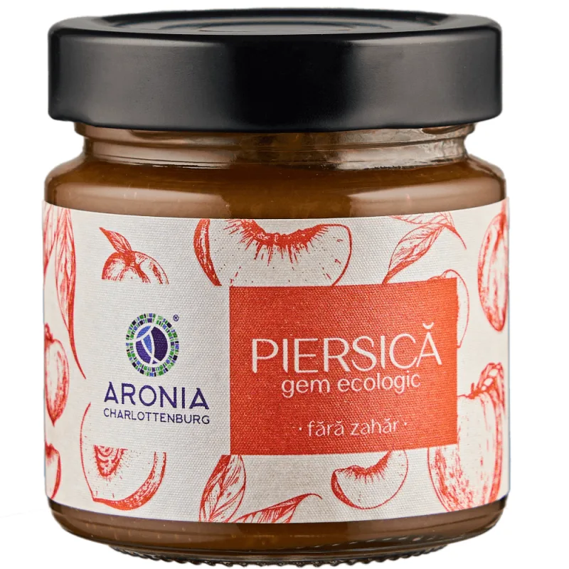 Gem Ecologic de piersici  fara zahar  200 gr. Aronia Charlottenburg — preț și oferte