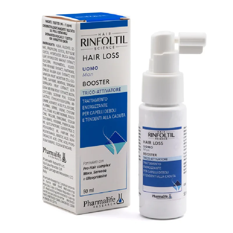 Tratament energizant impotriva caderii parului, pentru barbati, 50 ml, Rinfoltil — preț și oferte
