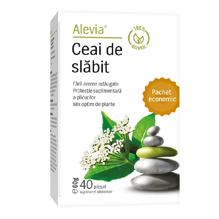 Ceai de slabit, 40 plicuri, Alevia — preț și oferte