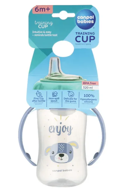 Canpol 56/512 Canita antrenament silicon Enjoy albastru  6+ luni 320 ml CANPOL BABIES — preț și oferte
