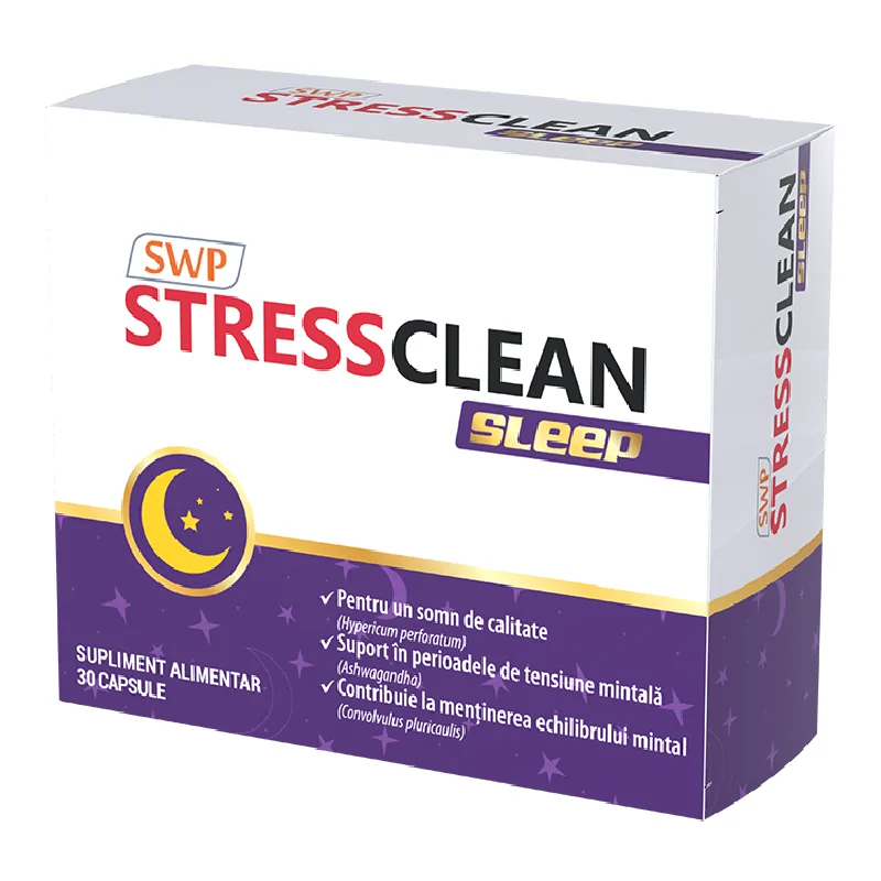Stressclean Sleep, 30 capsule, Sun Wave Pharma — preț și oferte