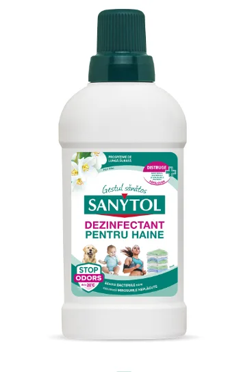 Sanytol Dezinfectant pentru haine - flori albe 500 ml — preț și oferte