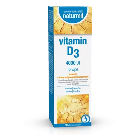 Vitamina  D3 drops  50 ml flacon  Type Nature — preț și oferte