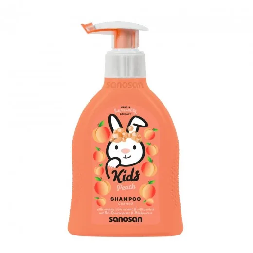 Sanosan kids sampon cu aroma de piersica 200ml Mann&Schroder — preț și oferte