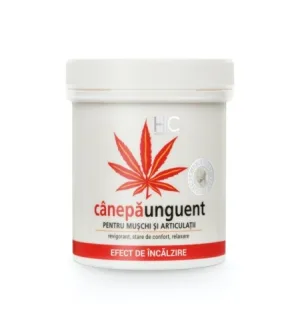 Canepa unguent cu efect de incalzire  250ml Health Culture