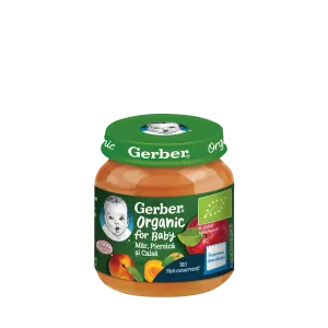 Gerber Organic Bio mar piersica caisa 125 gr.