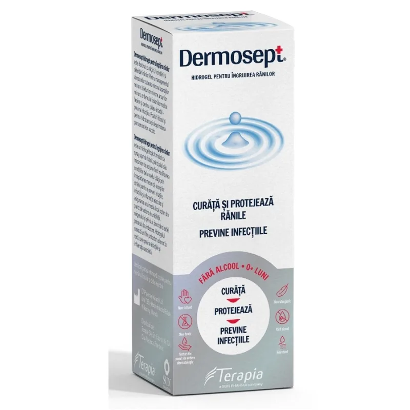 Dermosept Hidrogel  Spray pentru ingrijirea ranilor  250 ml Terapia — preț și oferte