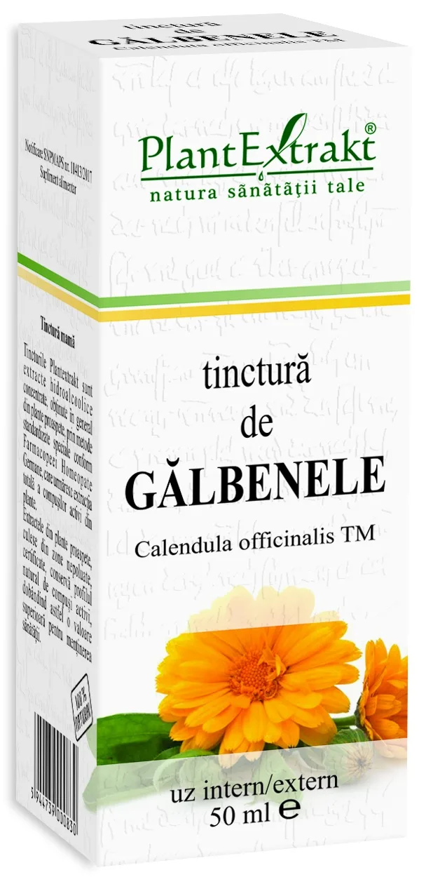 Tinctura de Galbenele, 50 ml, Plant Extrakt — preț și oferte