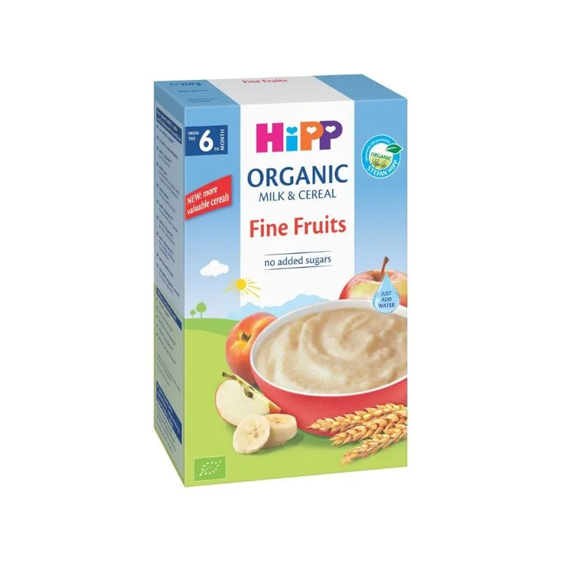 Hipp Lapte si Cereale cu Fructe fine, +6 luni, 250g — preț și oferte