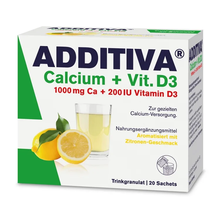 Calciu + Vitamina D3 Additiva, 20 plicuri, Dr. Scheffler — preț și oferte