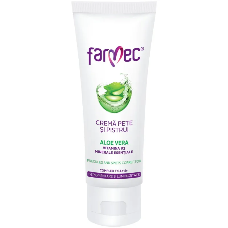 Crema pentru pete si pistrui cu Aloe Vera, 50ml, 6180, Farmec — preț și oferte