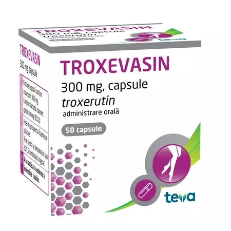 TROXEVASIN 300mg, 50 capsule, TEVA PHARMACEUTICALS — preț și oferte